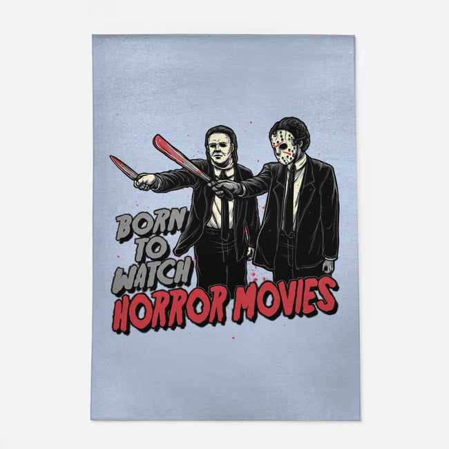 Horror Duo-None-Outdoor-Rug-momma_gorilla