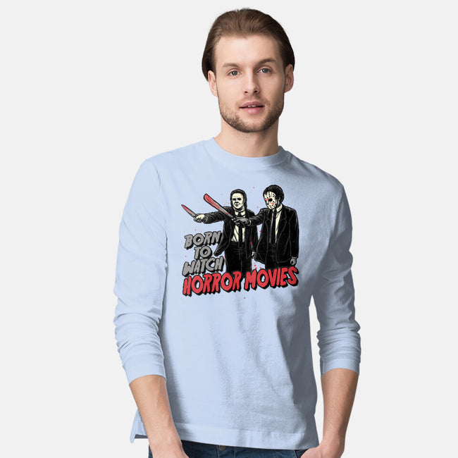 Horror Duo-Mens-Long Sleeved-Tee-momma_gorilla