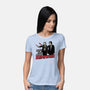 Horror Duo-Womens-Basic-Tee-momma_gorilla