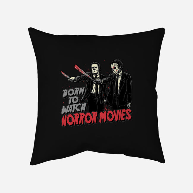 Horror Duo-None-Non-Removable Cover w Insert-Throw Pillow-momma_gorilla