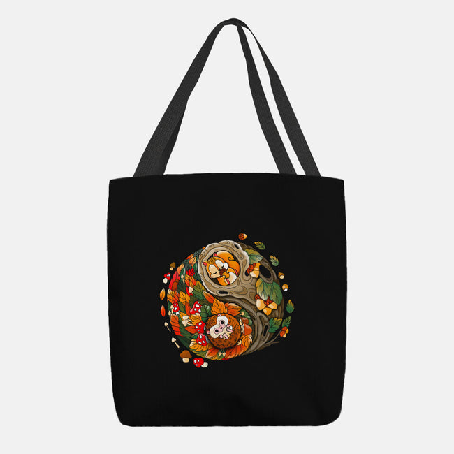 Ying Yang Autumn-None-Basic Tote-Bag-Vallina84