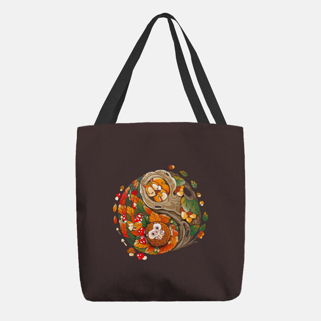 Ying Yang Autumn-None-Basic Tote-Bag-Vallina84