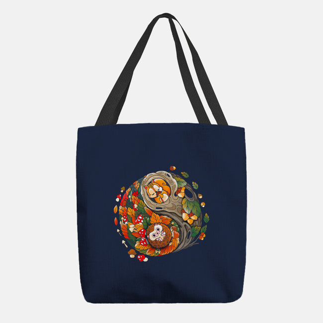 Ying Yang Autumn-None-Basic Tote-Bag-Vallina84