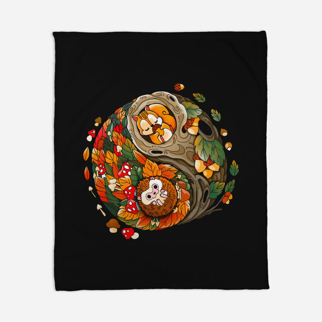 Ying Yang Autumn-None-Fleece-Blanket-Vallina84