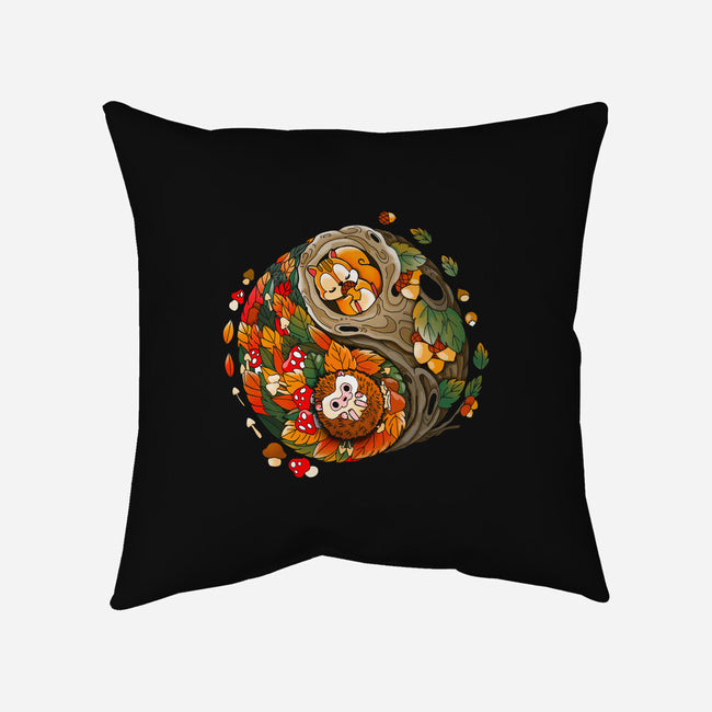 Ying Yang Autumn-None-Removable Cover-Throw Pillow-Vallina84