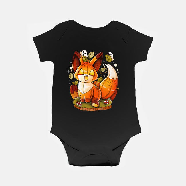 Pumpkin Fox-Baby-Basic-Onesie-Vallina84