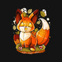 Pumpkin Fox-None-Fleece-Blanket-Vallina84