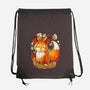 Pumpkin Fox-None-Drawstring-Bag-Vallina84