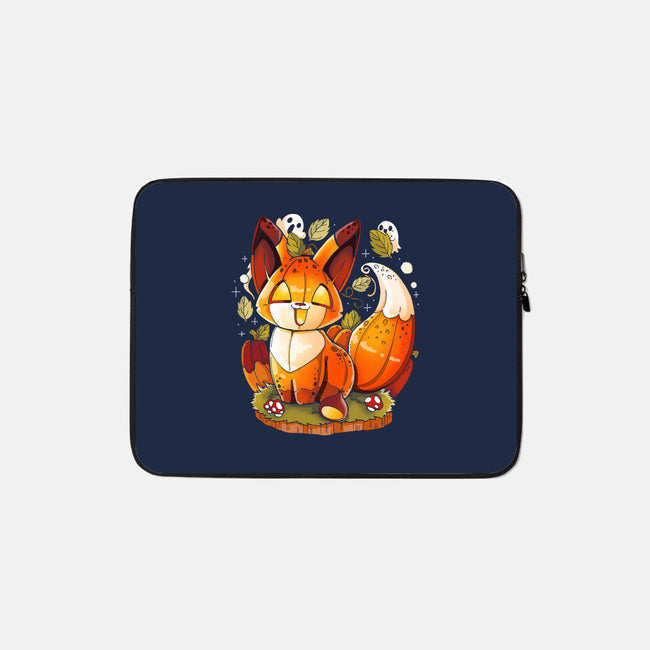 Pumpkin Fox-None-Zippered-Laptop Sleeve-Vallina84