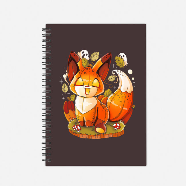 Pumpkin Fox-None-Dot Grid-Notebook-Vallina84