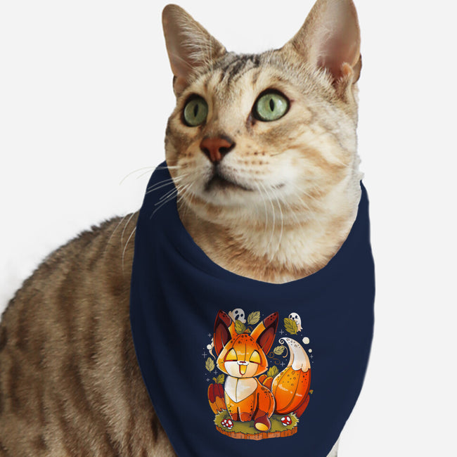 Pumpkin Fox-Cat-Bandana-Pet Collar-Vallina84