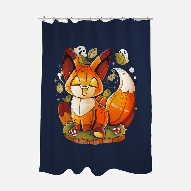 Pumpkin Fox-None-Polyester-Shower Curtain-Vallina84
