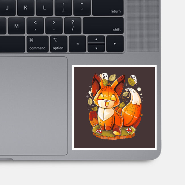 Pumpkin Fox-None-Glossy-Sticker-Vallina84