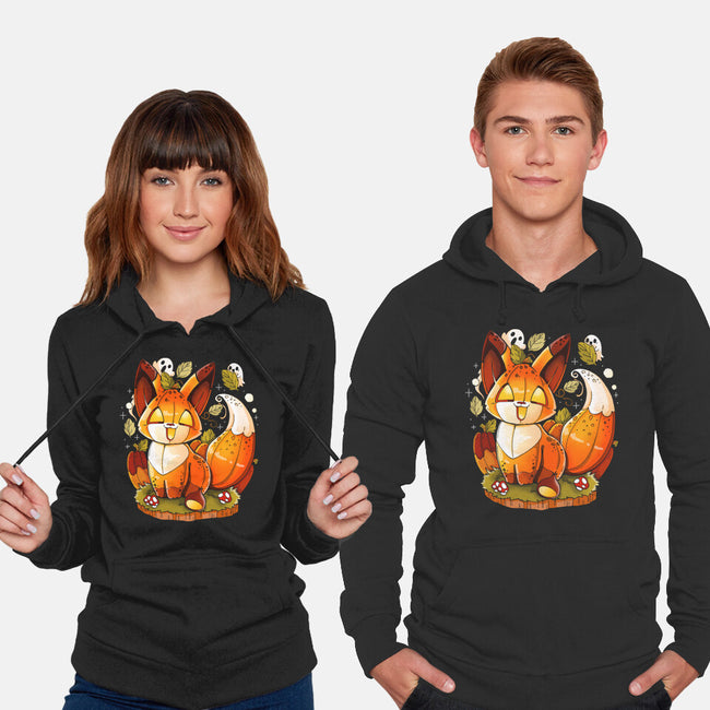 Pumpkin Fox-Unisex-Pullover-Sweatshirt-Vallina84