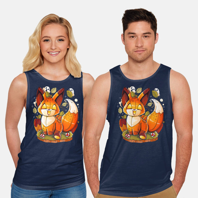 Pumpkin Fox-Unisex-Basic-Tank-Vallina84