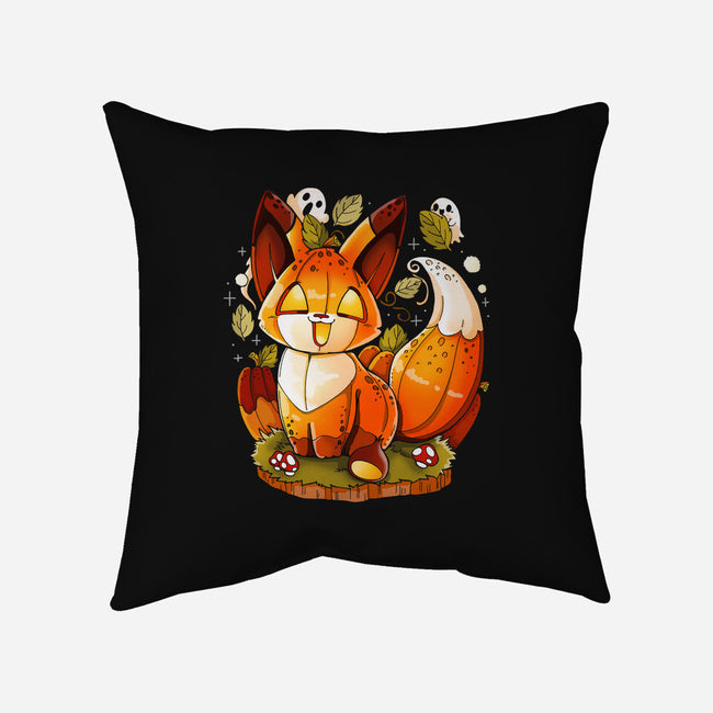 Pumpkin Fox-None-Removable Cover w Insert-Throw Pillow-Vallina84