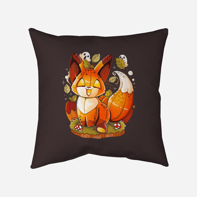 Pumpkin Fox-None-Removable Cover w Insert-Throw Pillow-Vallina84