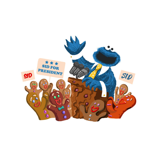 Cookie Monster For President-Mens-Basic-Tee-ugurbs