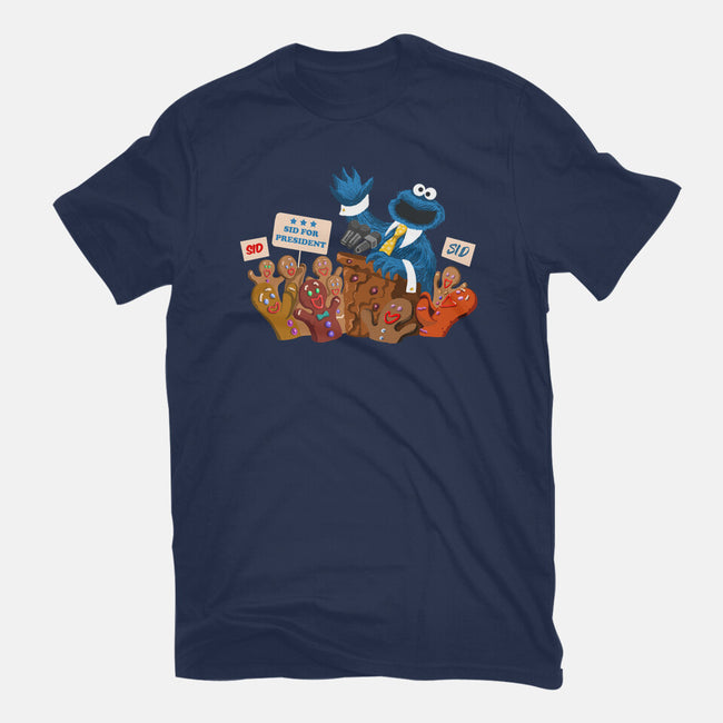 Cookie Monster For President-Unisex-Basic-Tee-ugurbs