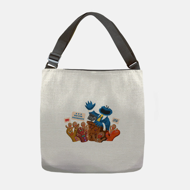 Cookie Monster For President-None-Adjustable Tote-Bag-ugurbs