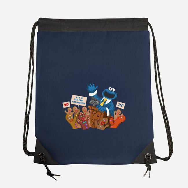 Cookie Monster For President-None-Drawstring-Bag-ugurbs