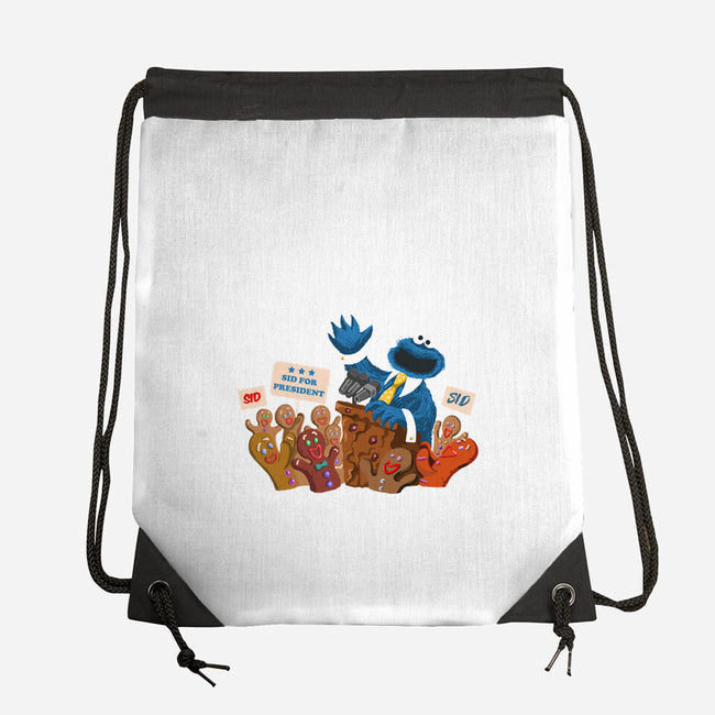 Cookie Monster For President-None-Drawstring-Bag-ugurbs