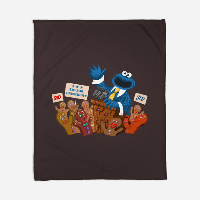 Cookie Monster For President-None-Fleece-Blanket-ugurbs