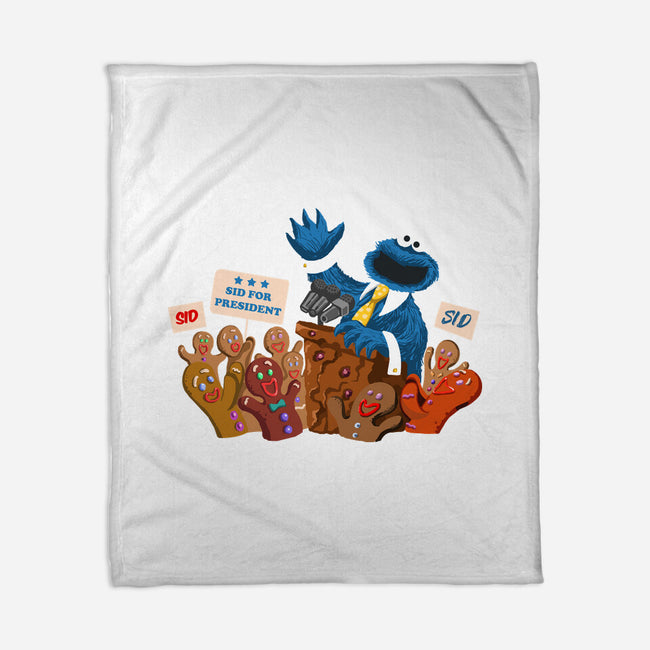 Cookie Monster For President-None-Fleece-Blanket-ugurbs