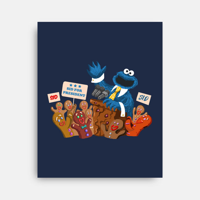 Cookie Monster For President-None-Stretched-Canvas-ugurbs