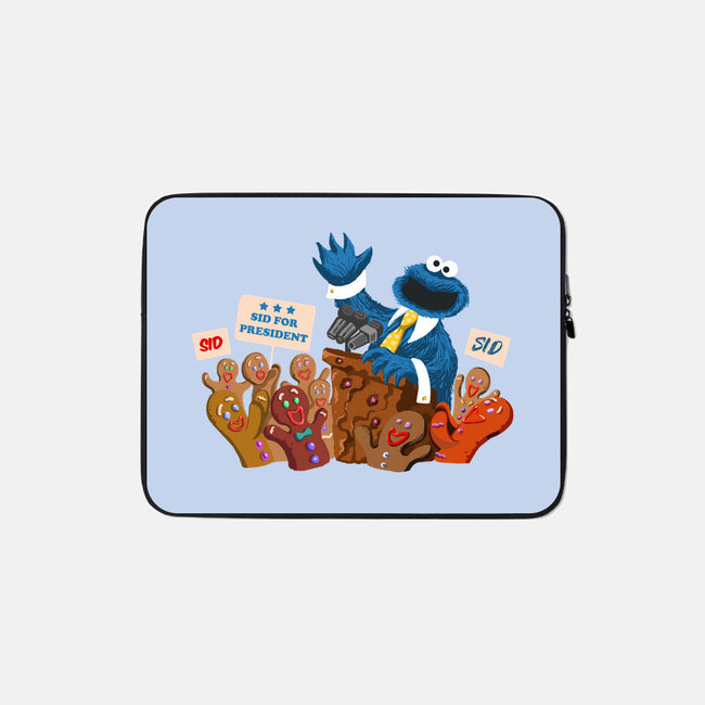 Cookie Monster For President-None-Zippered-Laptop Sleeve-ugurbs