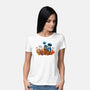 Cookie Monster For President-Womens-Basic-Tee-ugurbs