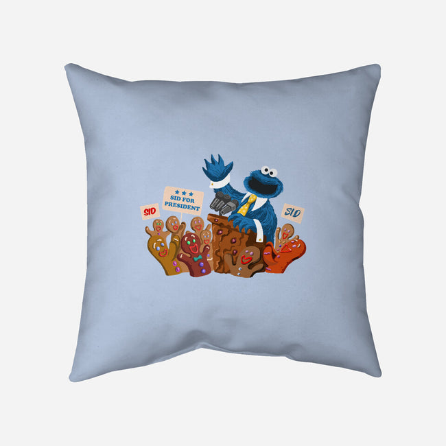 Cookie Monster For President-None-Removable Cover w Insert-Throw Pillow-ugurbs