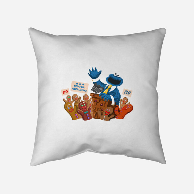 Cookie Monster For President-None-Removable Cover w Insert-Throw Pillow-ugurbs