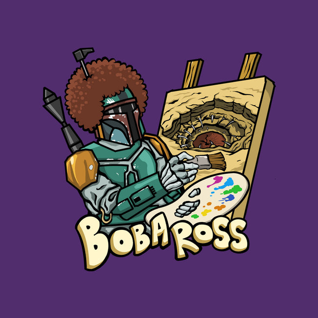 Bob-A-Ross-Womens-Fitted-Tee-ugurbs