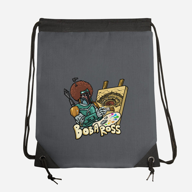 Bob-A-Ross-None-Drawstring-Bag-ugurbs