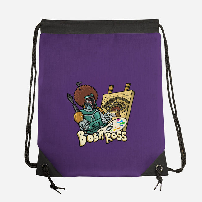 Bob-A-Ross-None-Drawstring-Bag-ugurbs