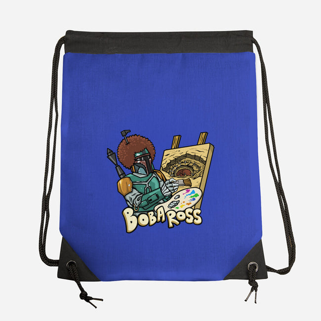 Bob-A-Ross-None-Drawstring-Bag-ugurbs