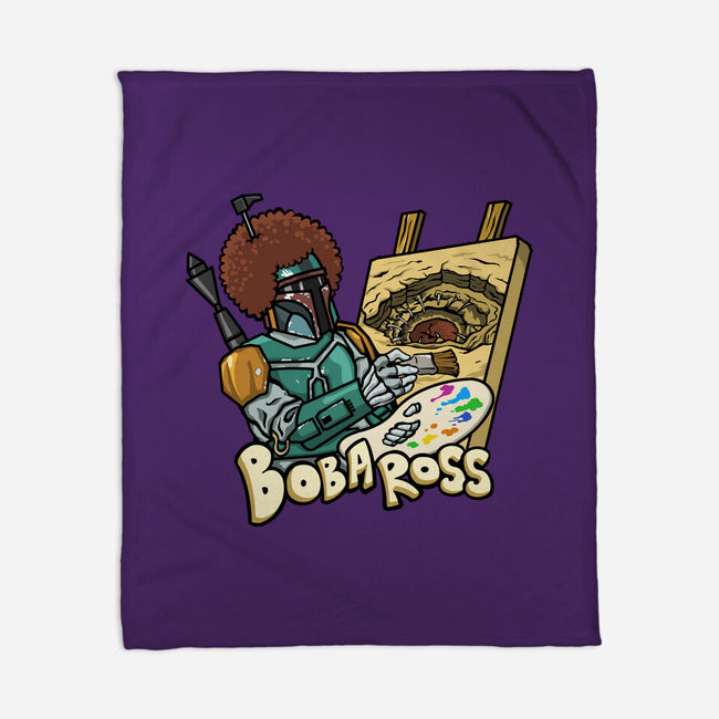 Bob-A-Ross-None-Fleece-Blanket-ugurbs