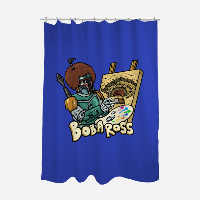 Bob-A-Ross-None-Polyester-Shower Curtain-ugurbs