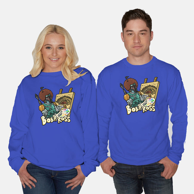 Bob-A-Ross-Unisex-Crew Neck-Sweatshirt-ugurbs