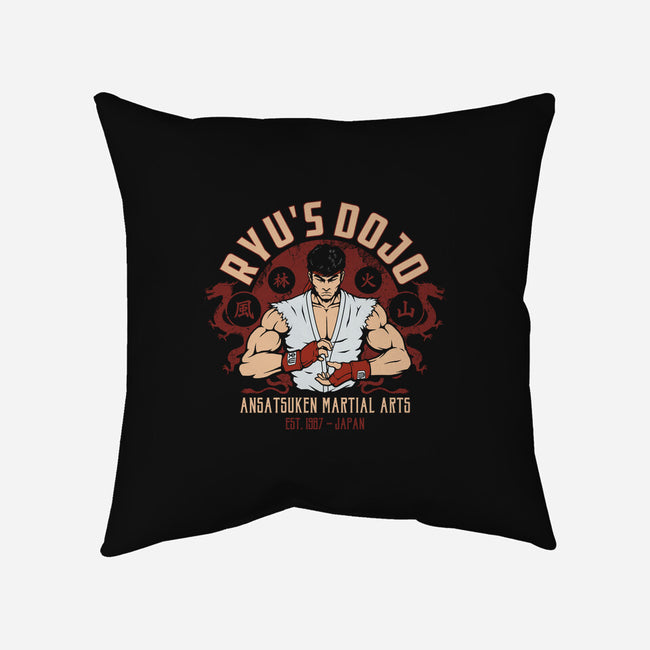 Ansatsuken Martial Arts-None-Non-Removable Cover w Insert-Throw Pillow-pigboom