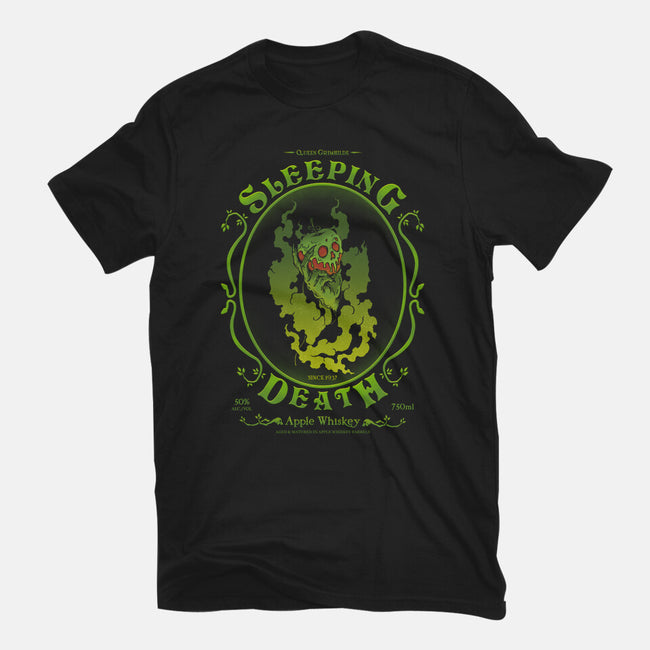 Sleeping Death Whiskey-Womens-Fitted-Tee-pigboom