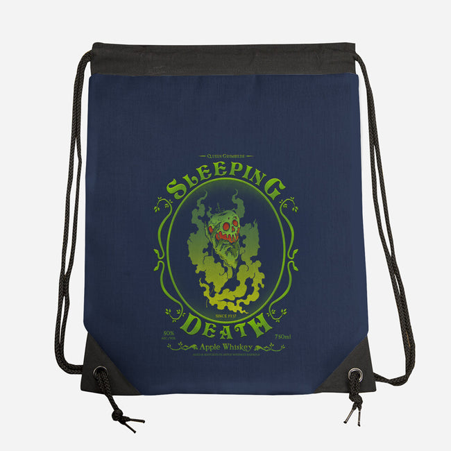 Sleeping Death Whiskey-None-Drawstring-Bag-pigboom