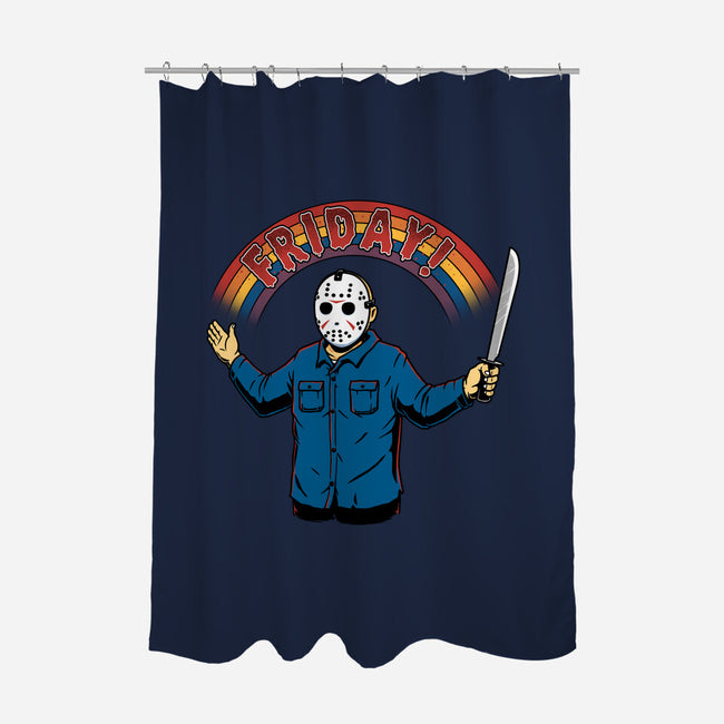 As Long As We Have Friday-None-Polyester-Shower Curtain-pigboom