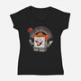 As Long As We All Float-Womens-V-Neck-Tee-pigboom