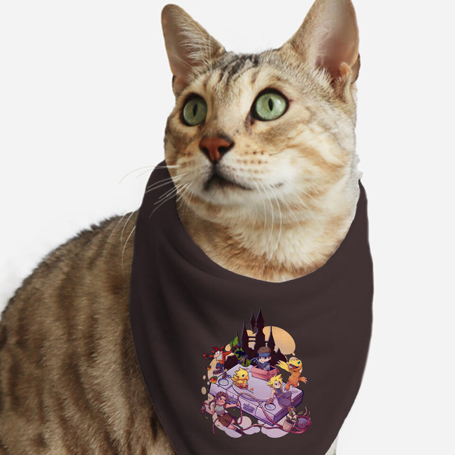 Nostalgic Players-Cat-Bandana-Pet Collar-jacnicolauart