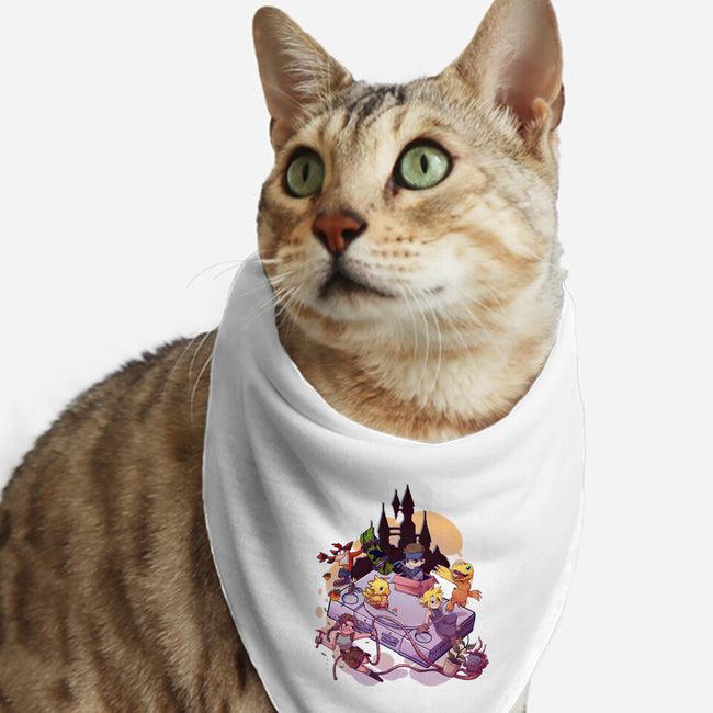 Nostalgic Players-Cat-Bandana-Pet Collar-jacnicolauart