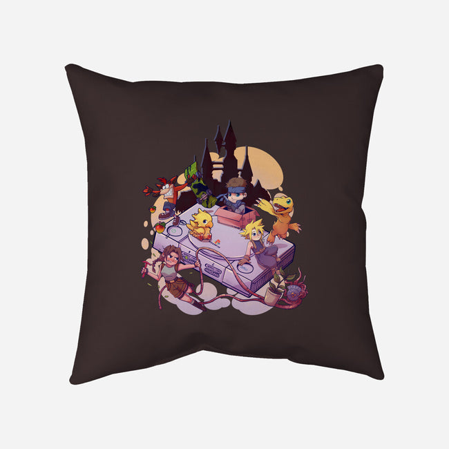 Nostalgic Players-None-Removable Cover w Insert-Throw Pillow-jacnicolauart