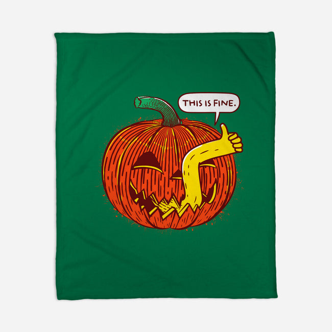 I'm Fine Pumpkin-None-Fleece-Blanket-rocketman_art