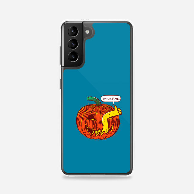 I'm Fine Pumpkin-Samsung-Snap-Phone Case-rocketman_art